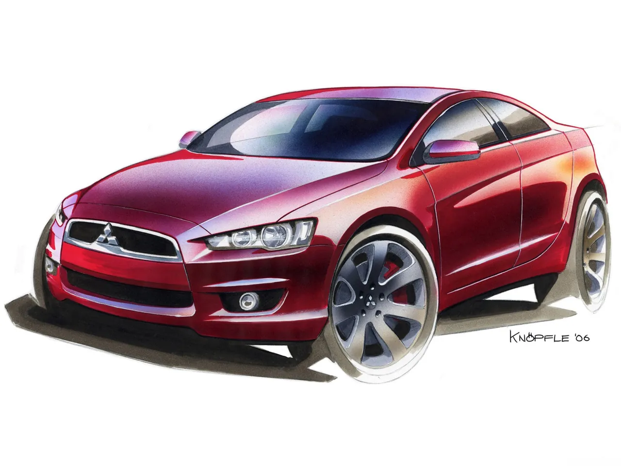 Mitsubishi Lancer (2008) – designové skici