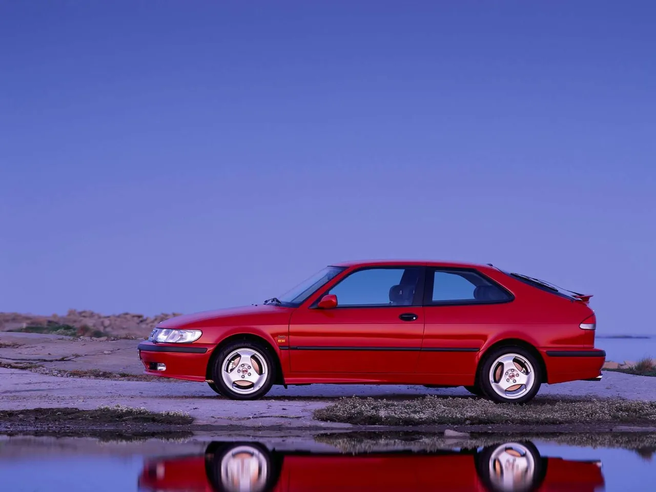 Saab 9-3 Aero Coupe (2000) – boční profil