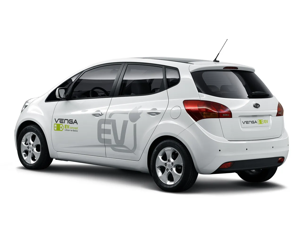 Kia Venga EV Concept (2010) – zadní tříčtvrteční pohled