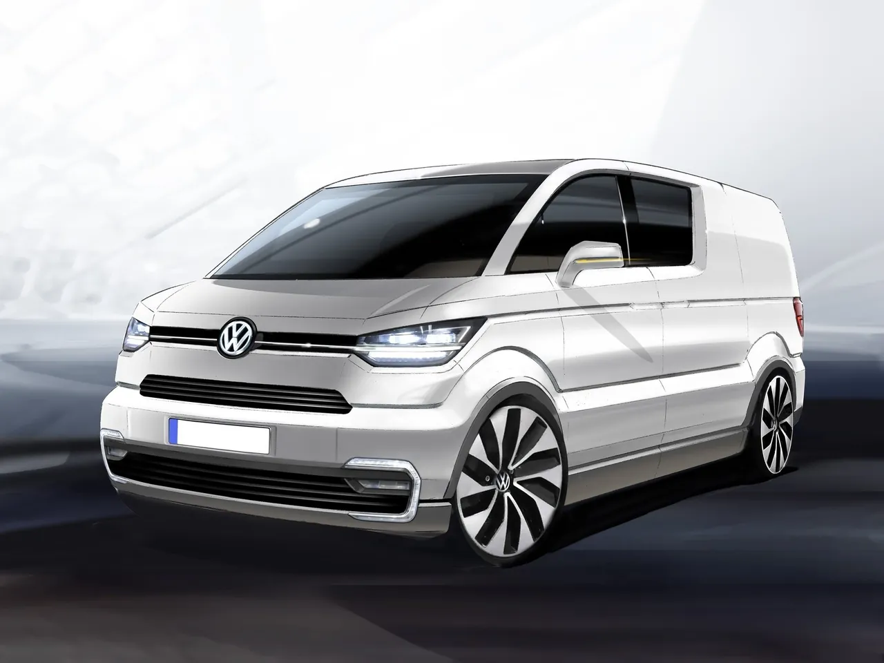 Volkswagen e-Co-Motion Concept (2013) - Design Sketches