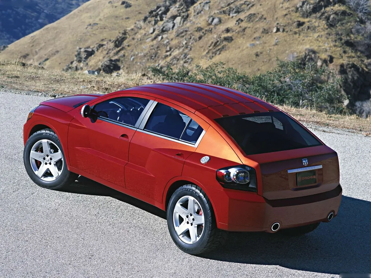 Dodge Avenger Concept (2003) – zadní tříčtvrteční pohled
