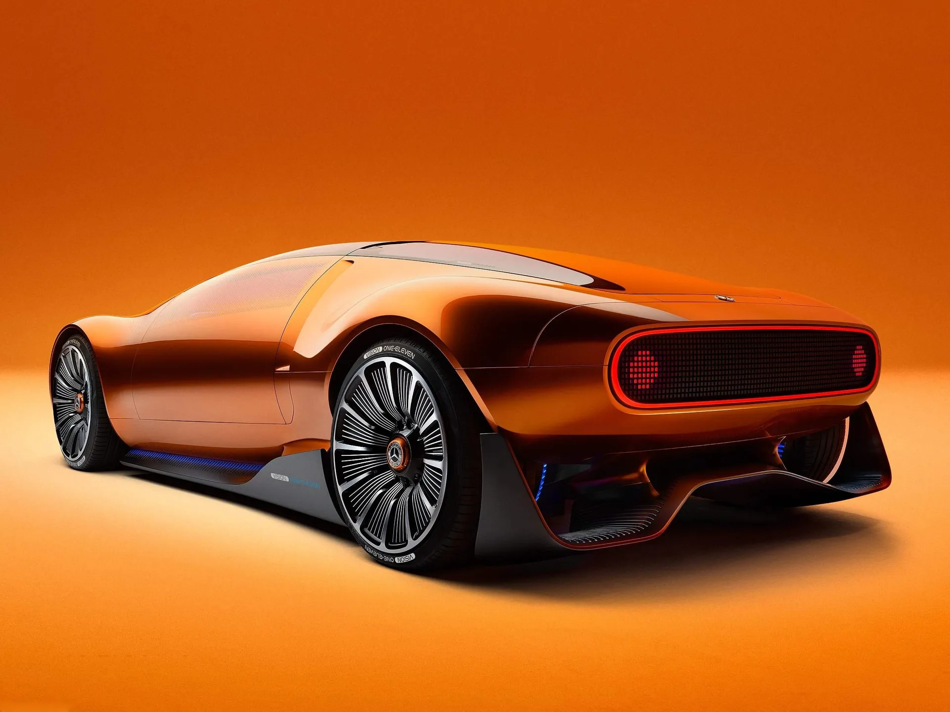 Mercedes-Benz Vision One-Eleven Concept (2023) – zadní tříčtvrteční pohled